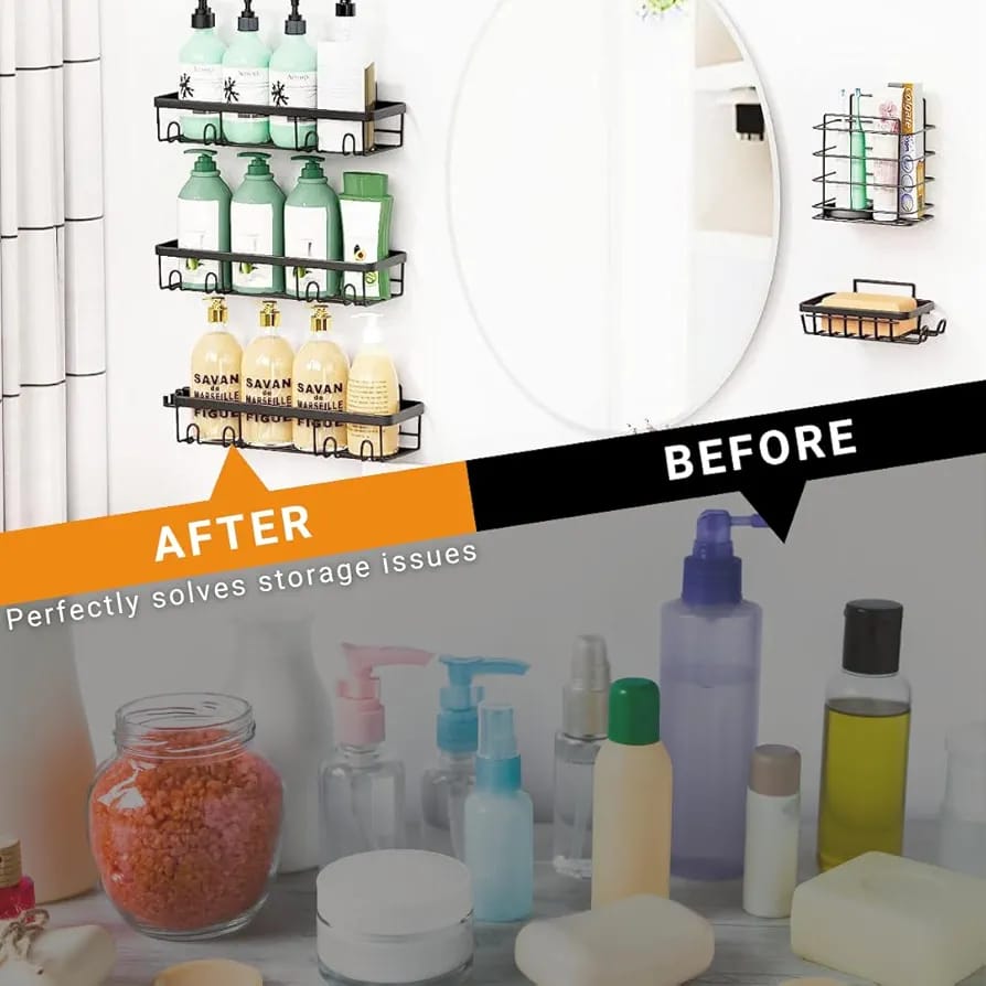 Shower Caddy Bathroom Organizer 5pcs set