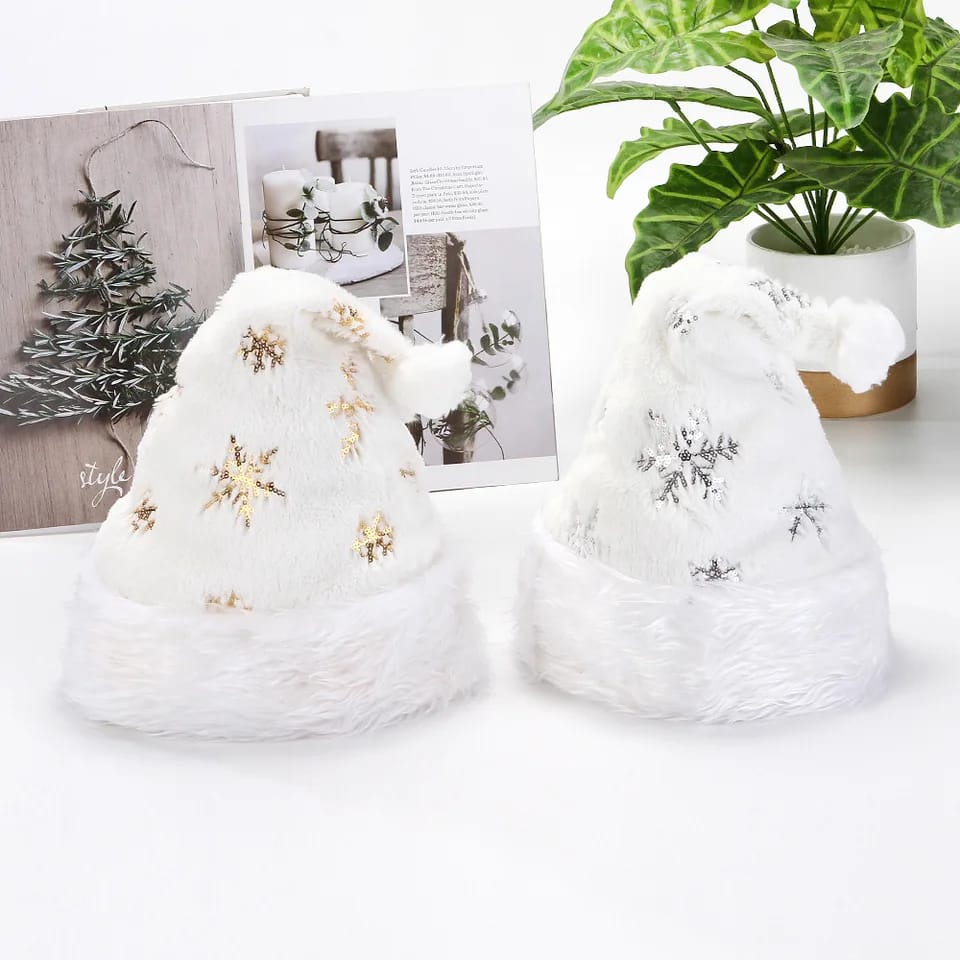 xmass hats white