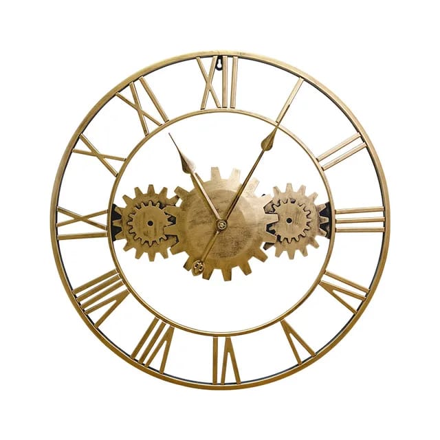 Wall Hanging Creative Vintage Antique Mechanical Moving Home decor Gear Wall Clock