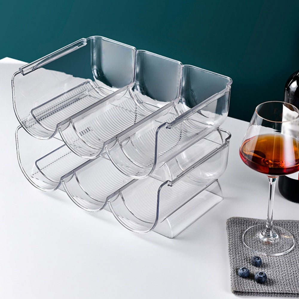 Triple Stackable Wine Bottle Rack Glass Holder / Bottle Holder