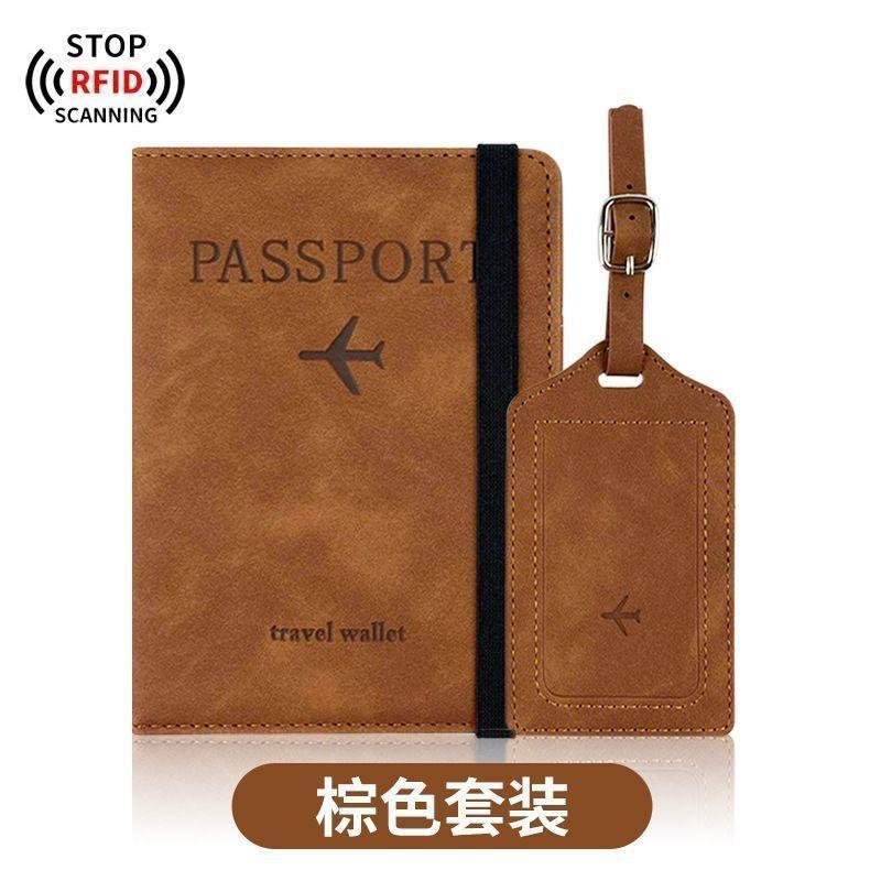 Passport Holder,Passport Cover with RFID Blocker Plus Suitcase Tag