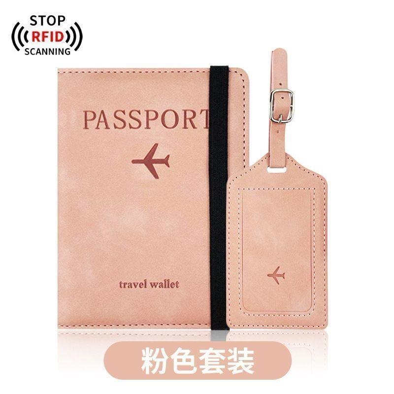 Passport Holder,Passport Cover with RFID Blocker Plus Suitcase Tag