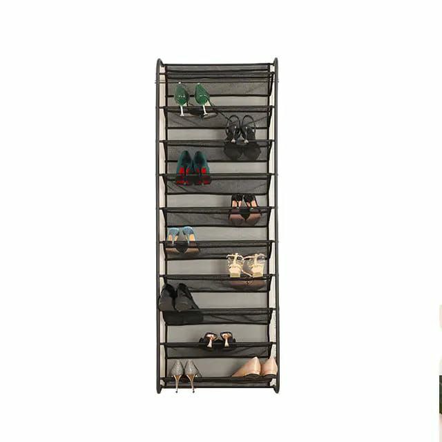 10 Tier Over The Door Shoe Organizer