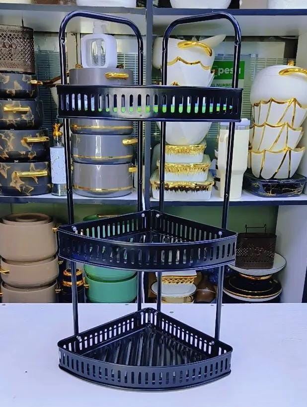 3Tier Kitchen Trolley storage Rack With Wheels