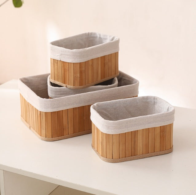 4pc set wicker baskets