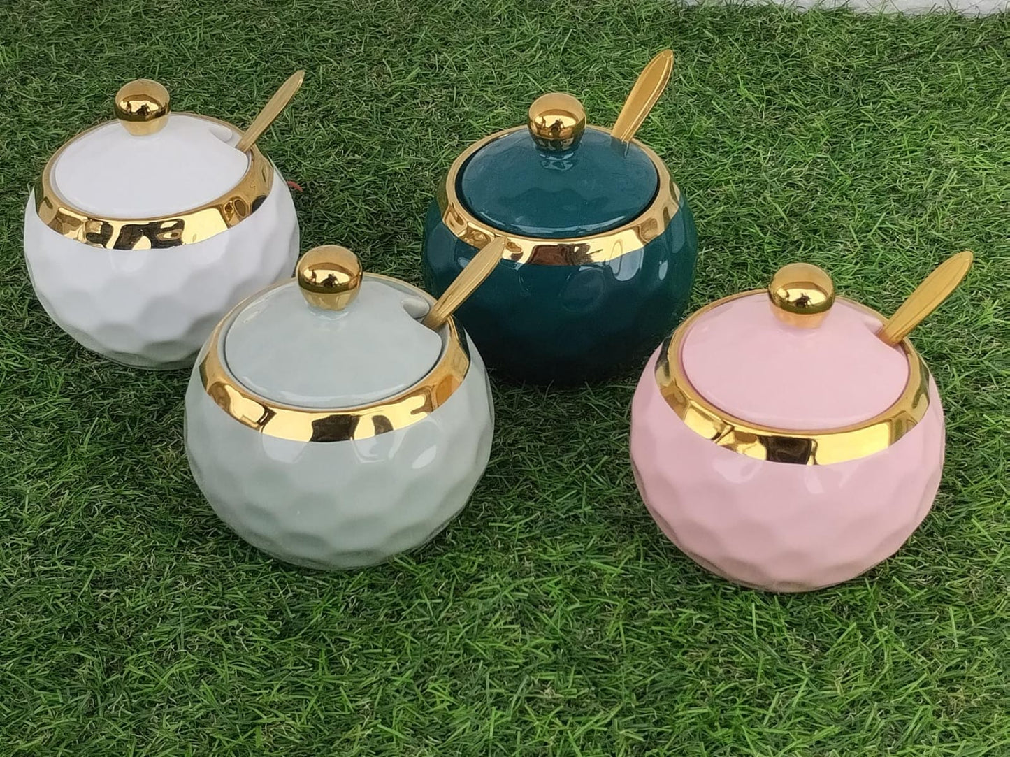 Round Ceramic sugar Dish