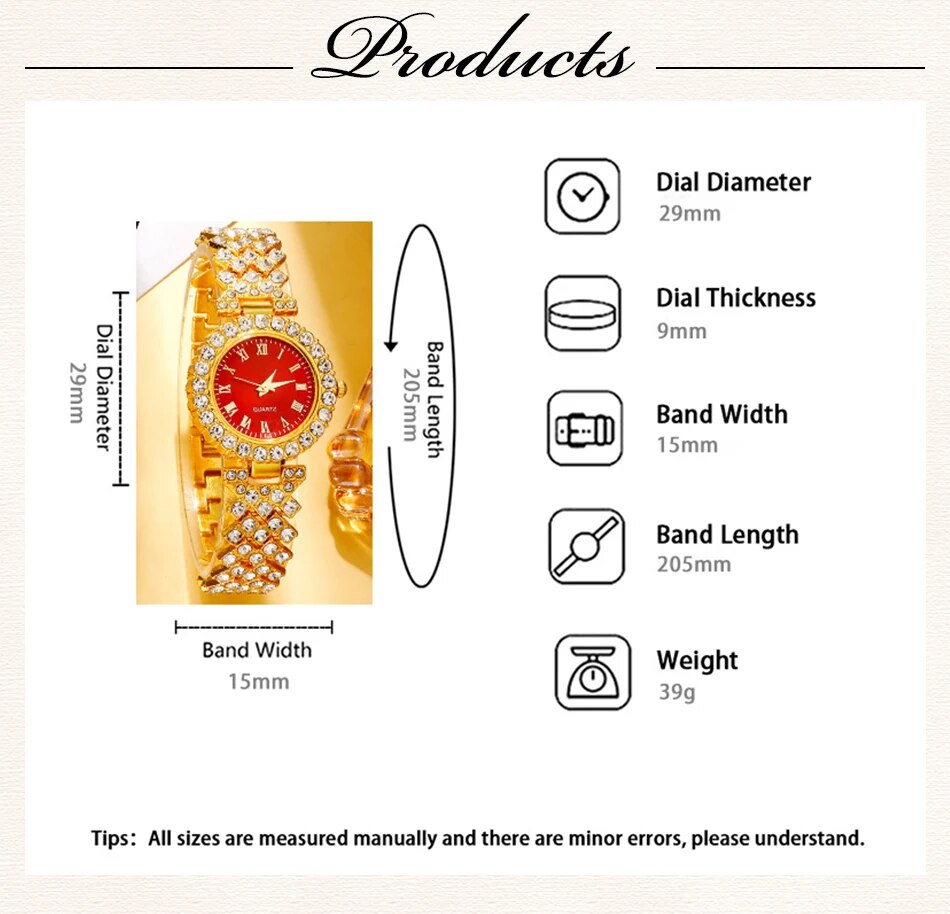 Golden luxury jewelry set