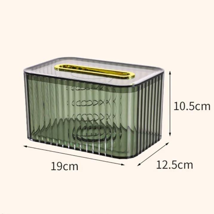 Acrylic table tissue/saviette box