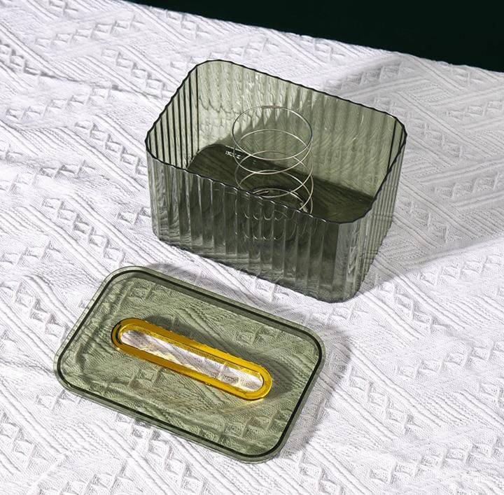 Acrylic table tissue/saviette box