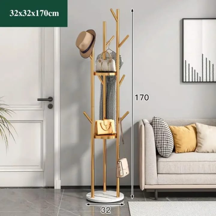 Fancy Multi-Functional metallic Coat/handbag hanger
