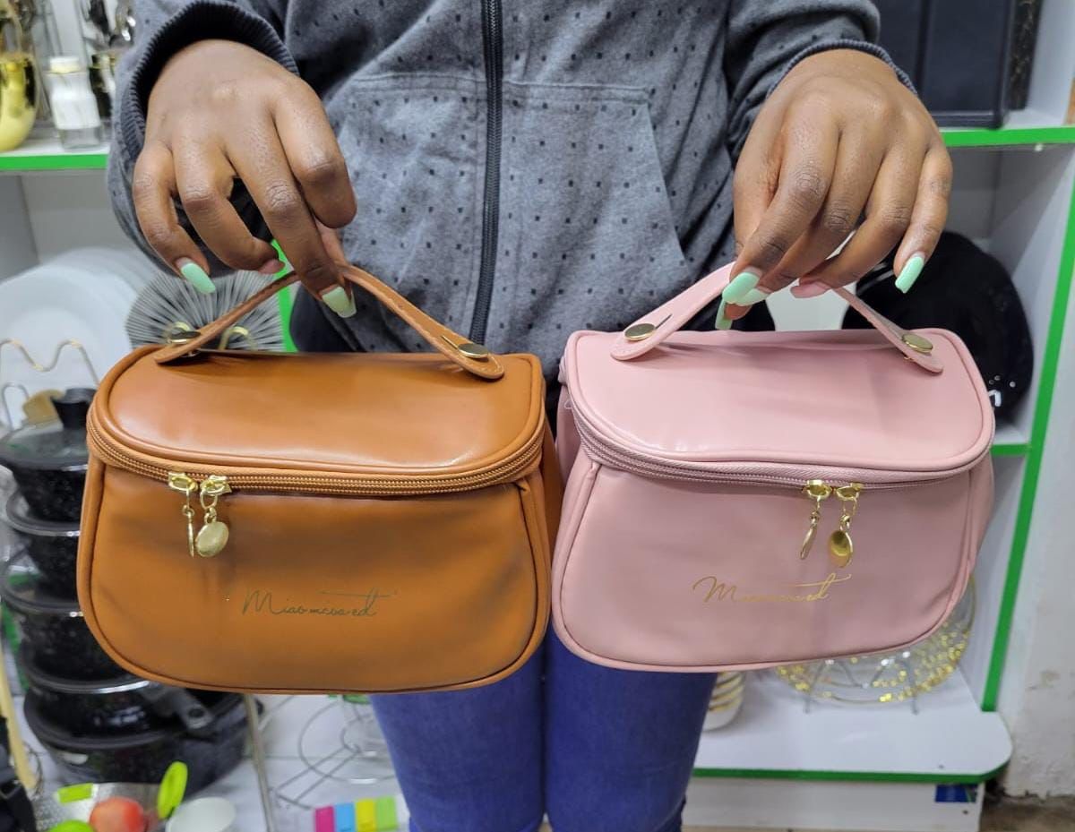 Portable makeup bag.