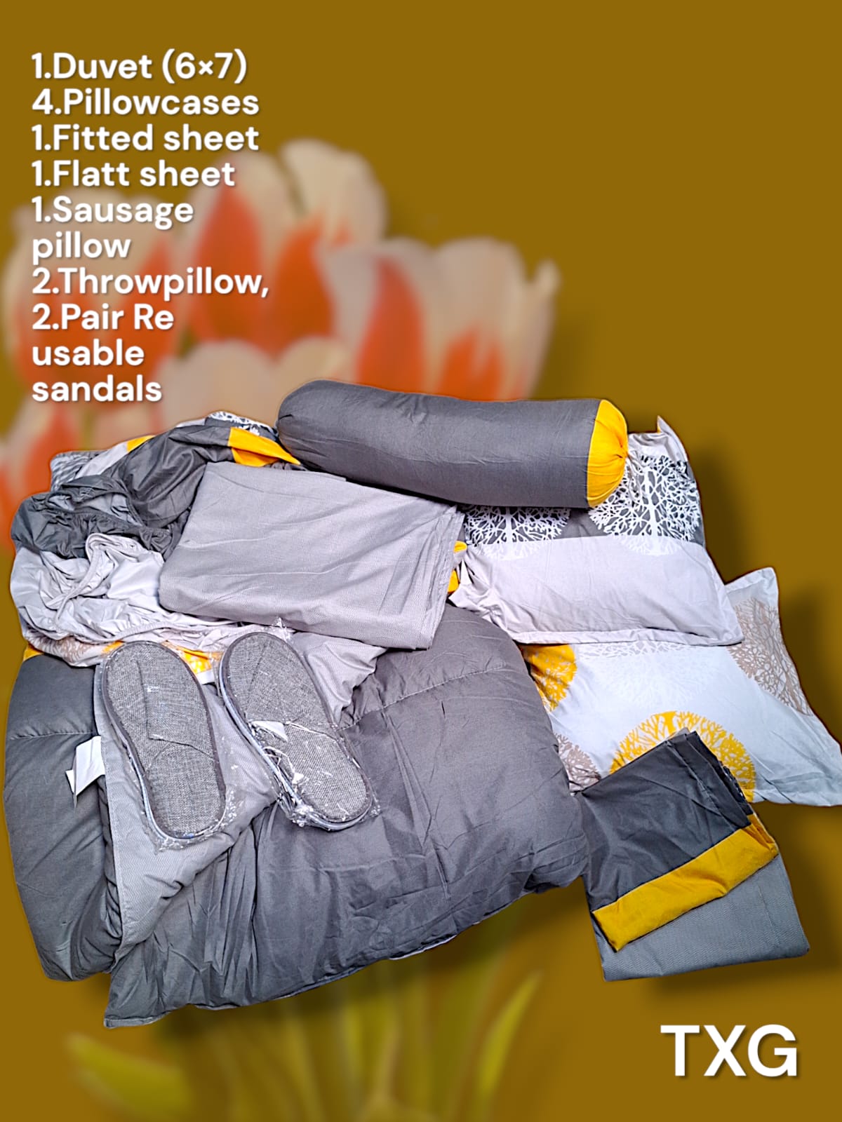 12pc Heavy cotton duvet set