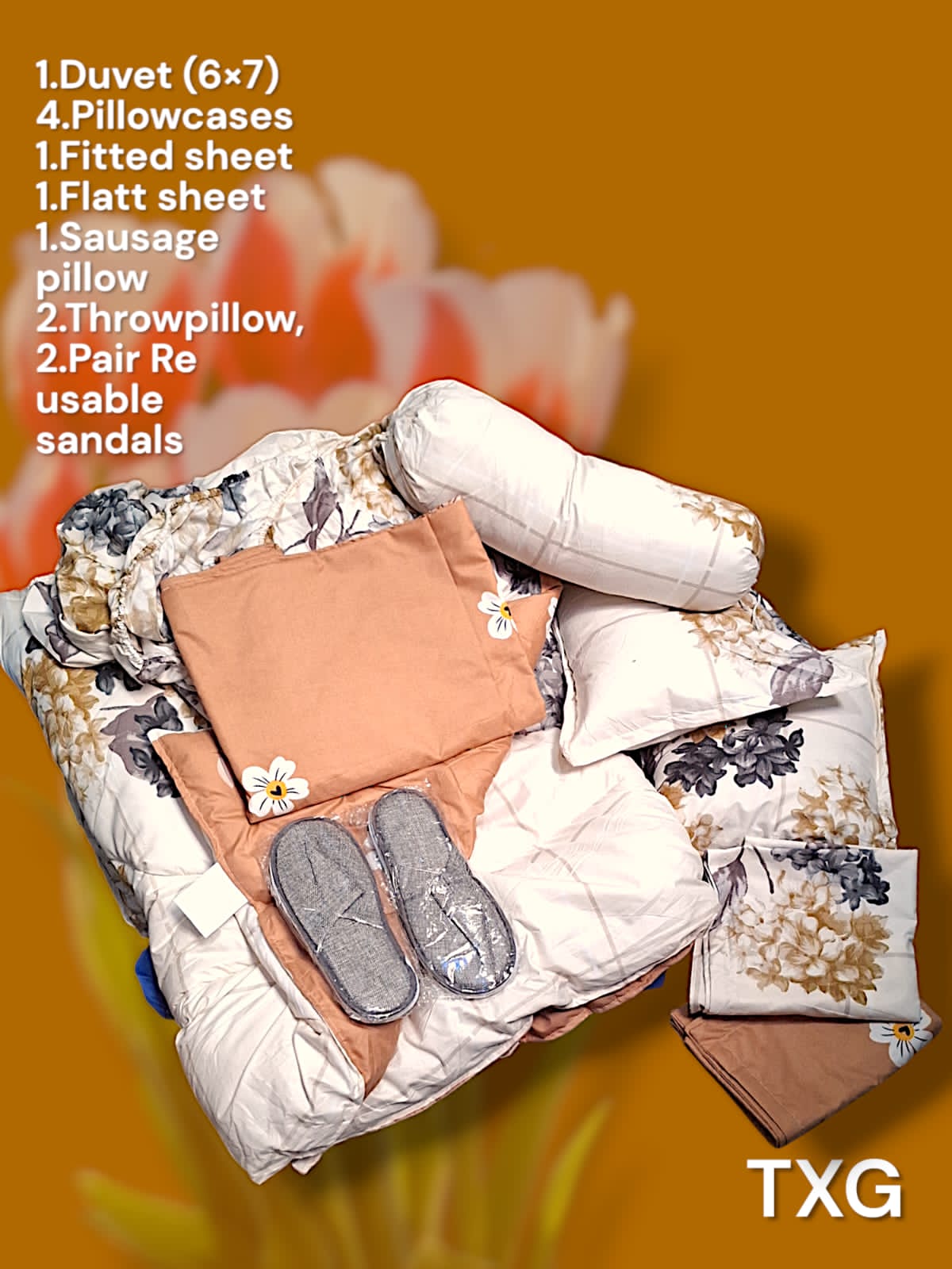 12pc Heavy cotton duvet set