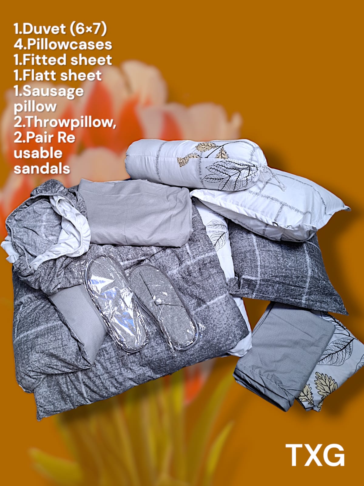 12pc Heavy cotton duvet set