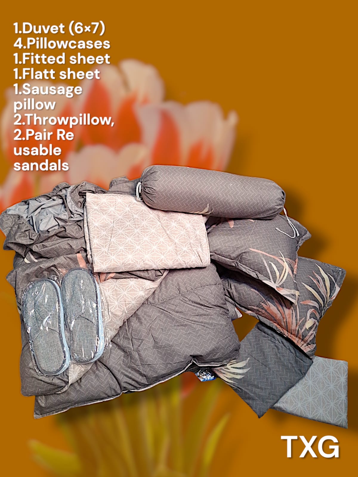 12pc Heavy cotton duvet set