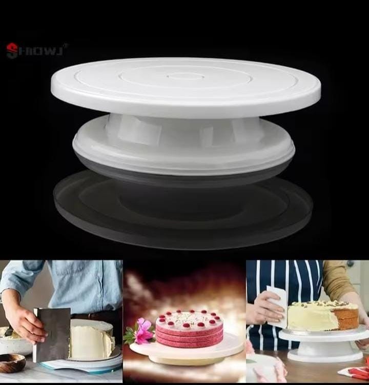 PLASTIC cake turntable now available 360° rotational