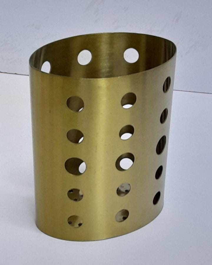 Round gold Cutlery Holder