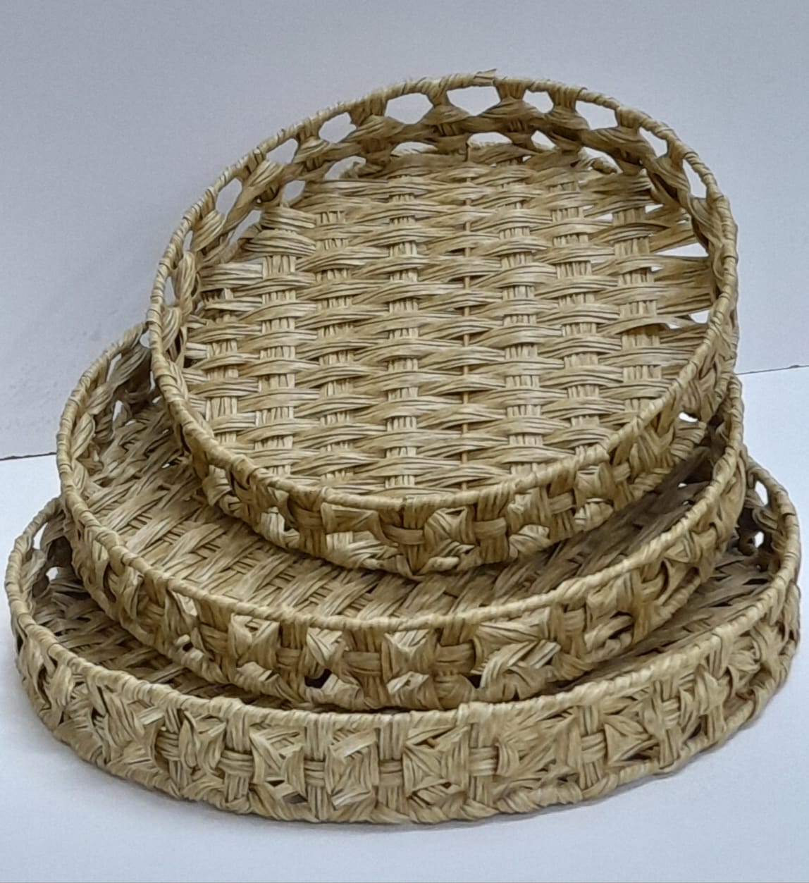 3 In 1 handmade Rattan Deco style and trays