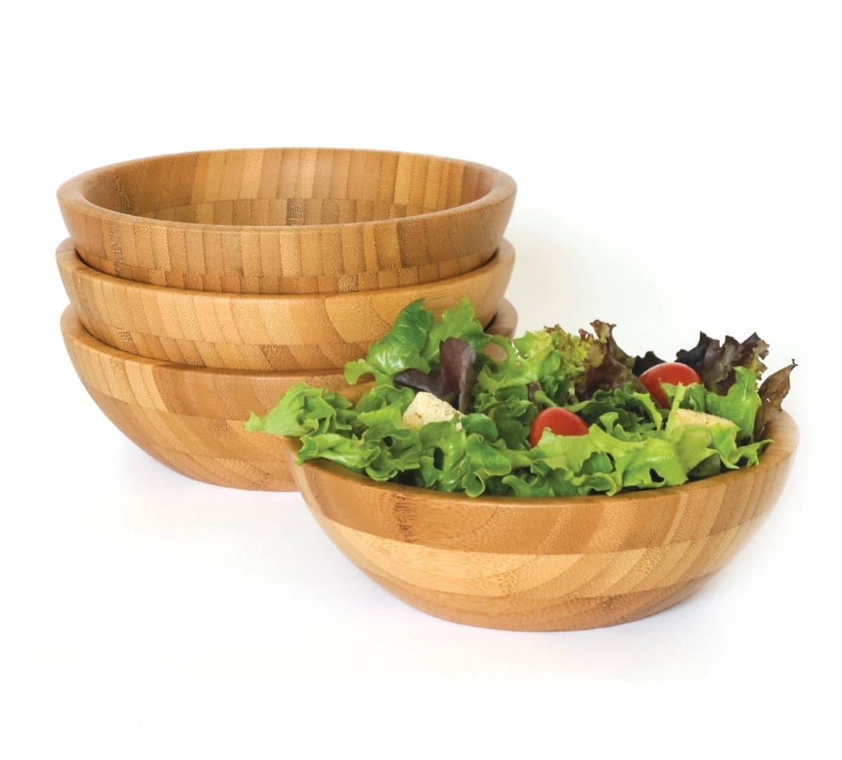 Bamboo mixing salad