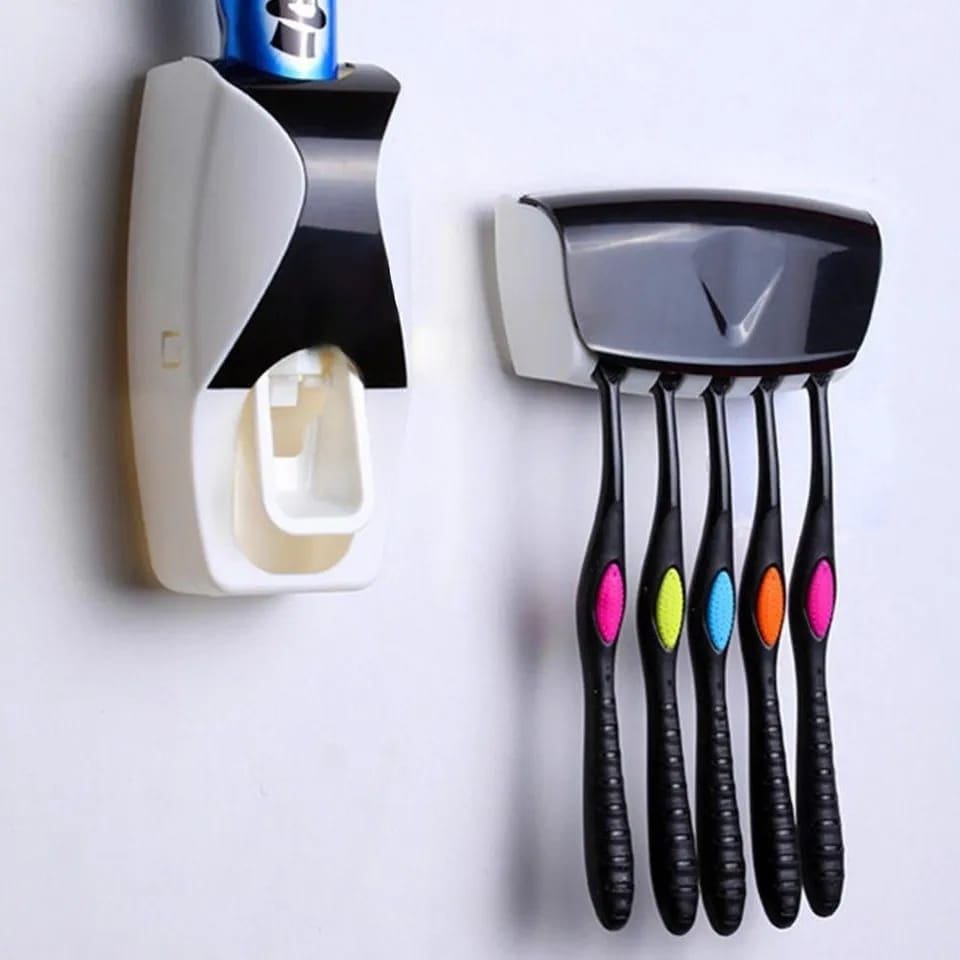 Toothpaste dispenser set