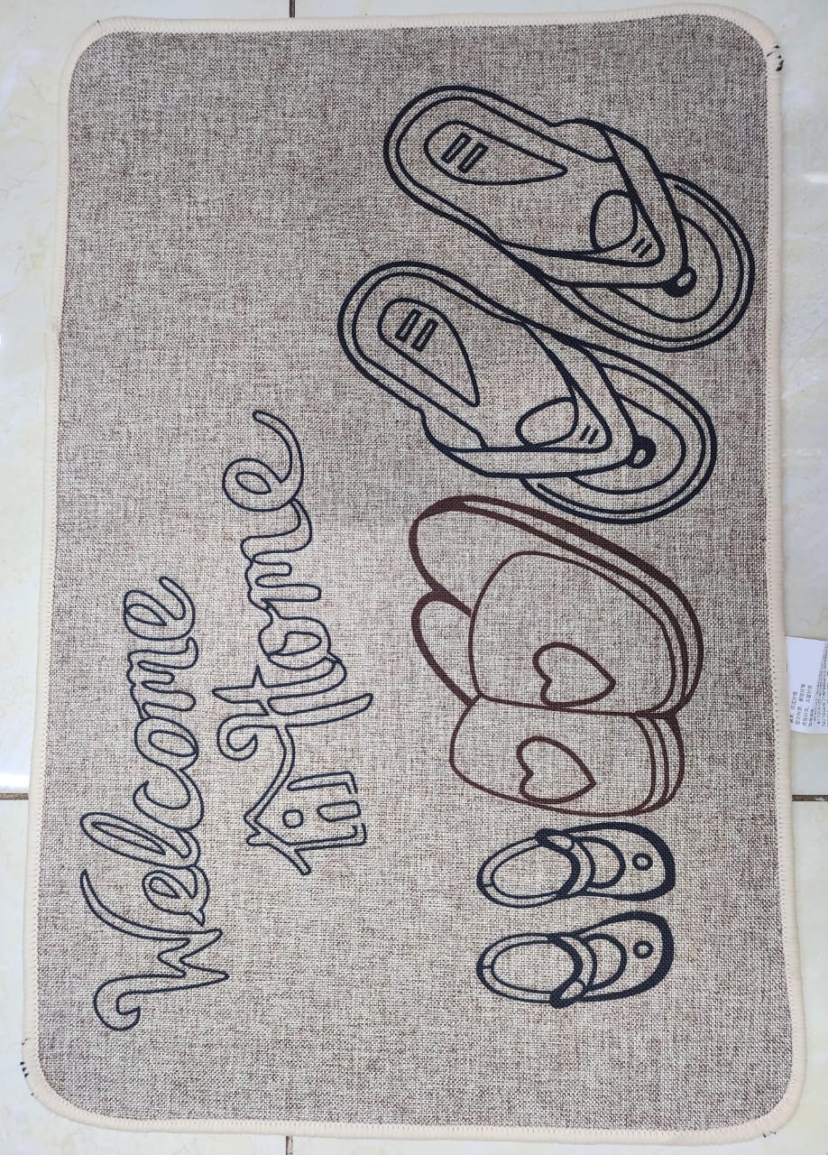 Novelty entry door mat