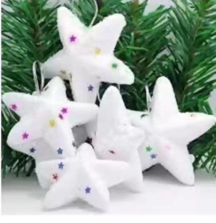 6pcs Christmas decorative star