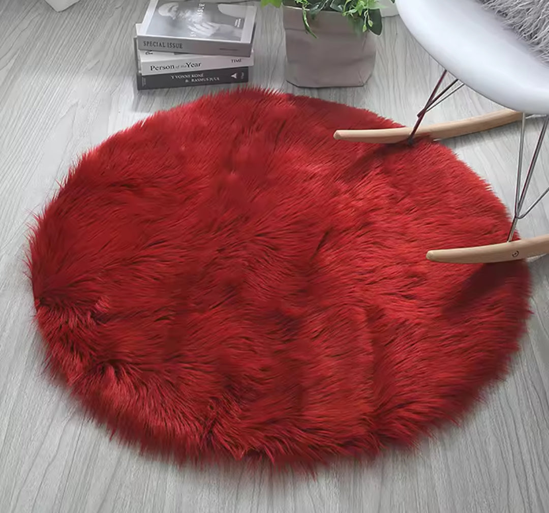 fluffy mat round 60cm
