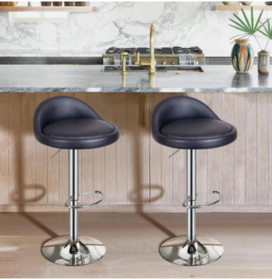 Low back Faux leather counter stools