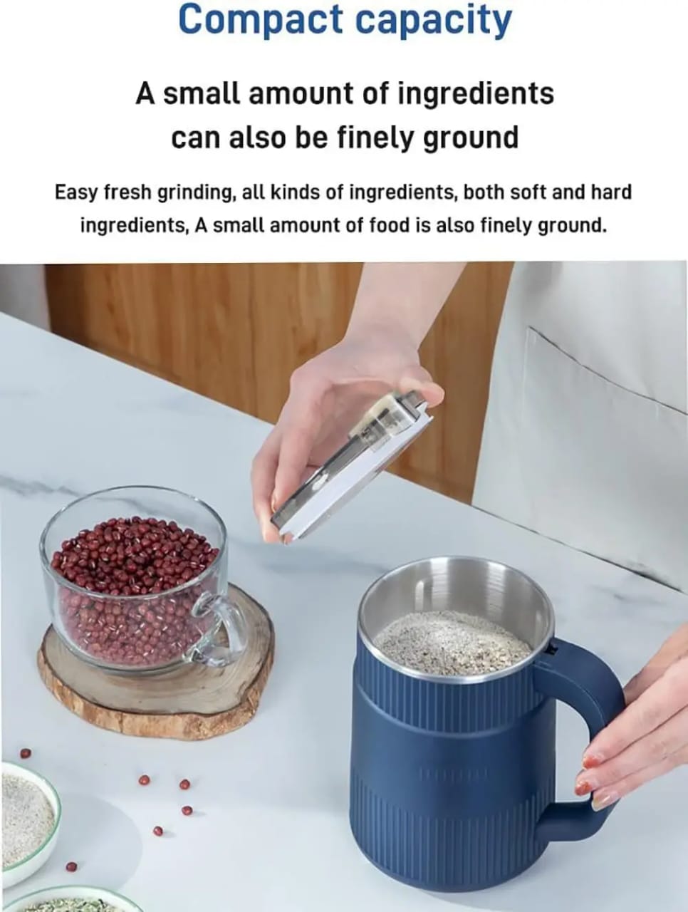 Electric mini grain / coffee grinder