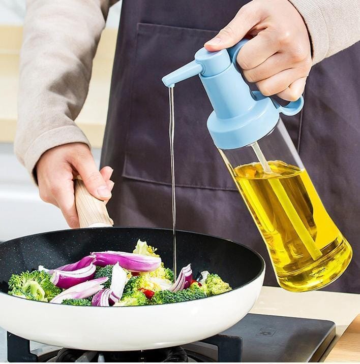 500ml oil dispenser with straw