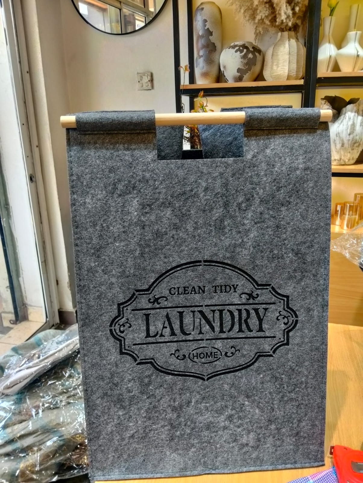 Large Capacity Foldable Laundry basket with lid and Handles