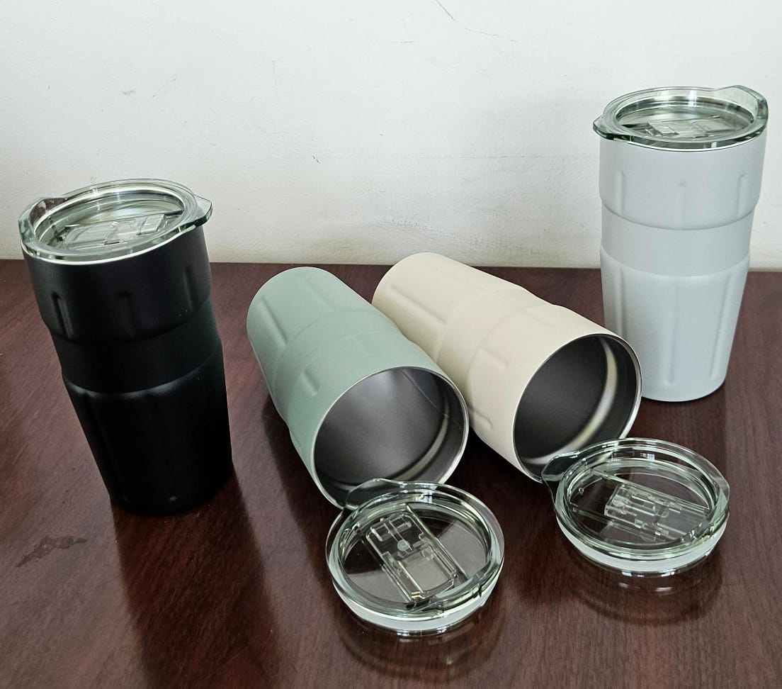 500ml vacuum cup thermal cup with transparent lid
