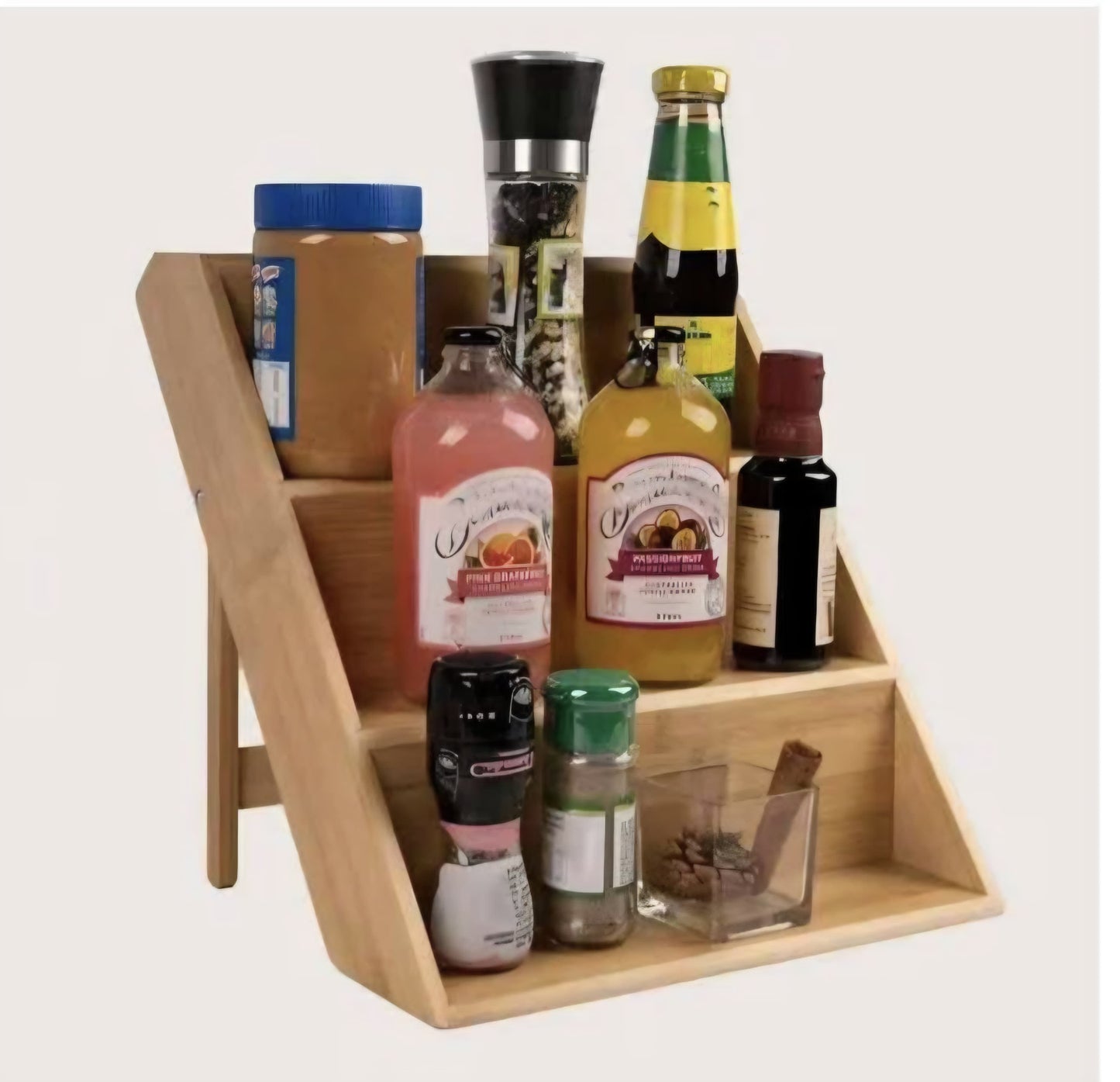 Foldable 3 Tier Seasoning Jar organiser