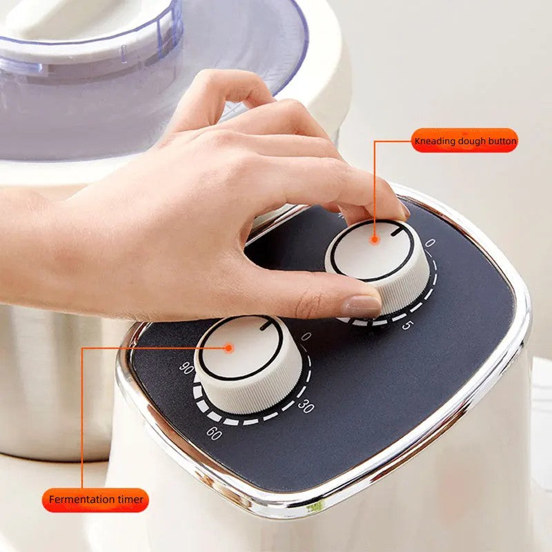 5L Multi-Purpose 2 in 1 ferment Kitchen appliance Dough Maker, bread/Pizza Mixing machine Smart Kneading with Adjustable Timer 500W
