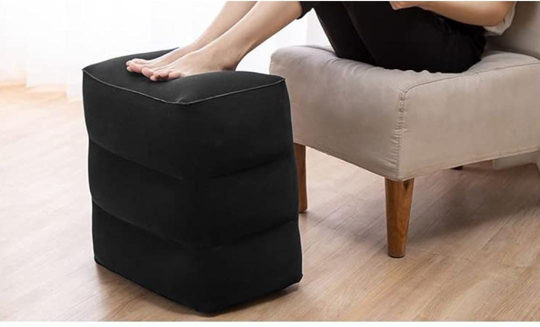 Inflatable poofs /foot rest stool.