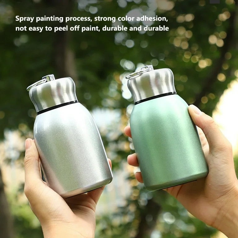 Cute 320ml Small Kids insulated leak proof thermal milk pot