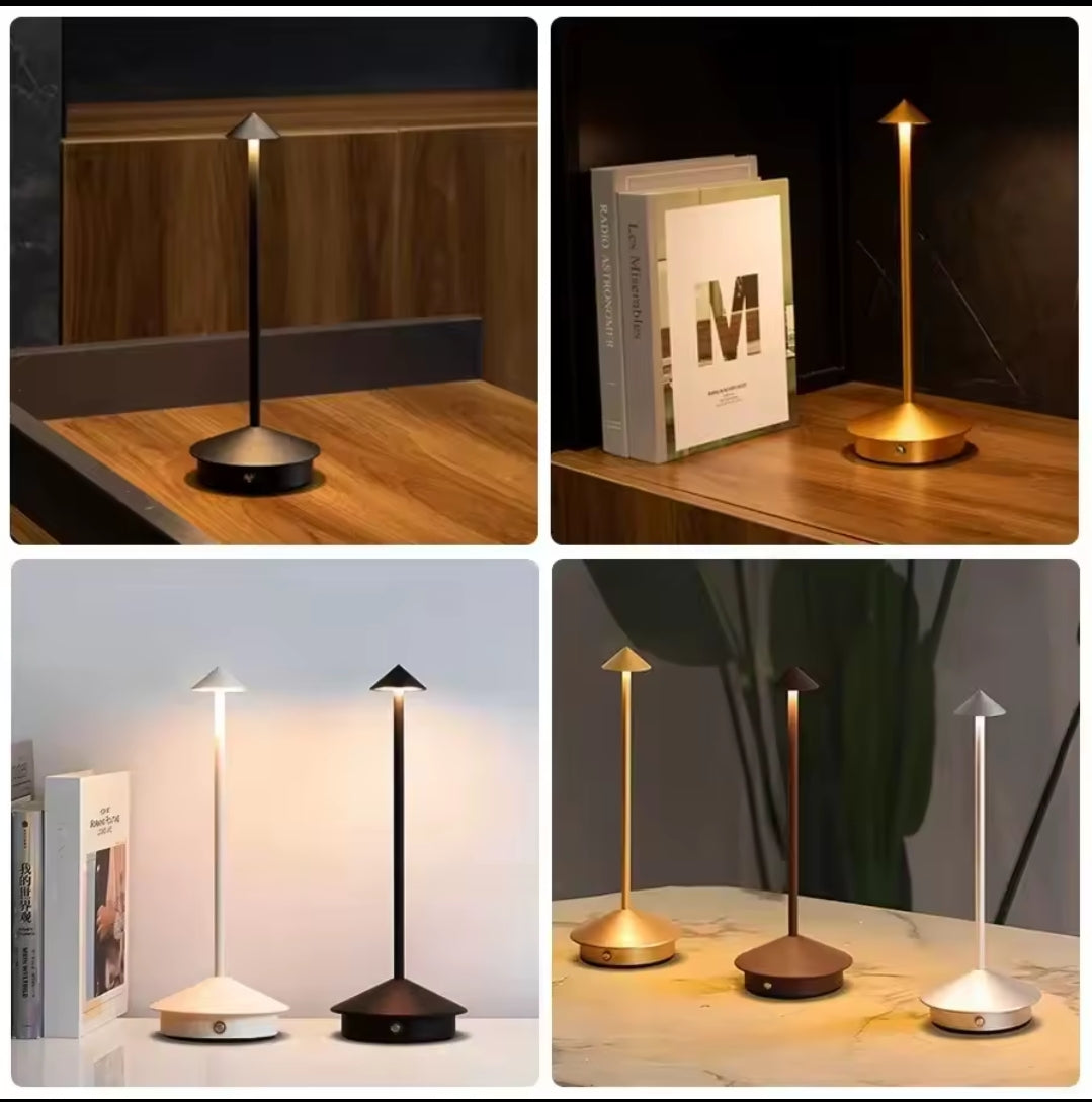Rechargeable Touch LED Table Lamps. Perfect for magical Christmas dining and cozy bedside atmospheres! 🎄🥂