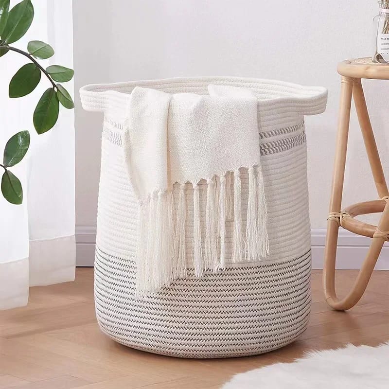 Woven multipurpose laundry basket