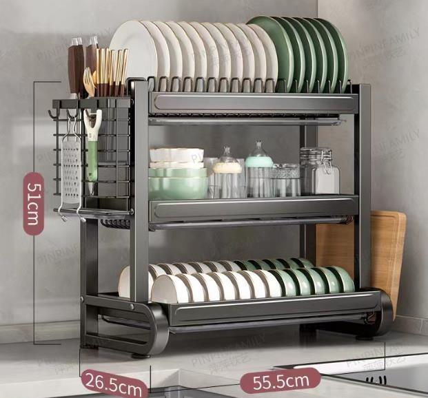 3-Tier Heavy Duty Premium Dish Rack