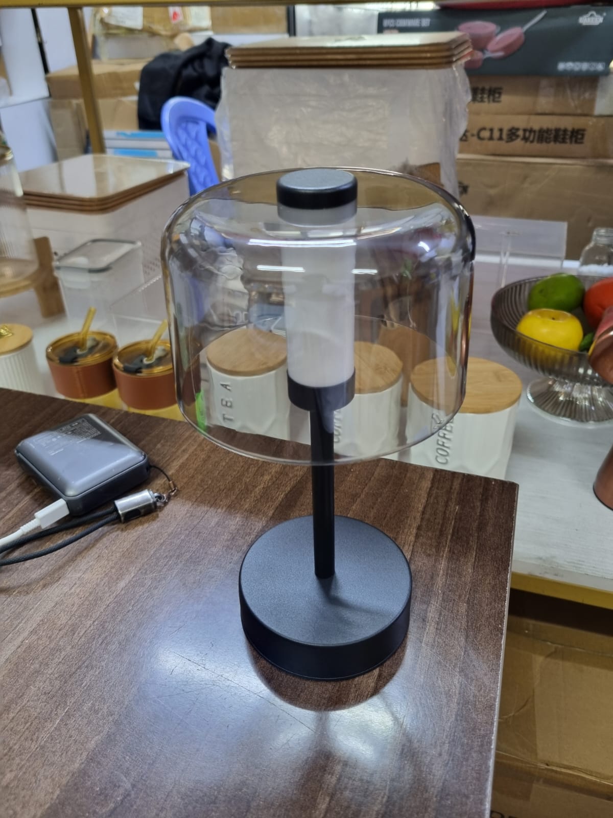 Touch control modern family able lamp