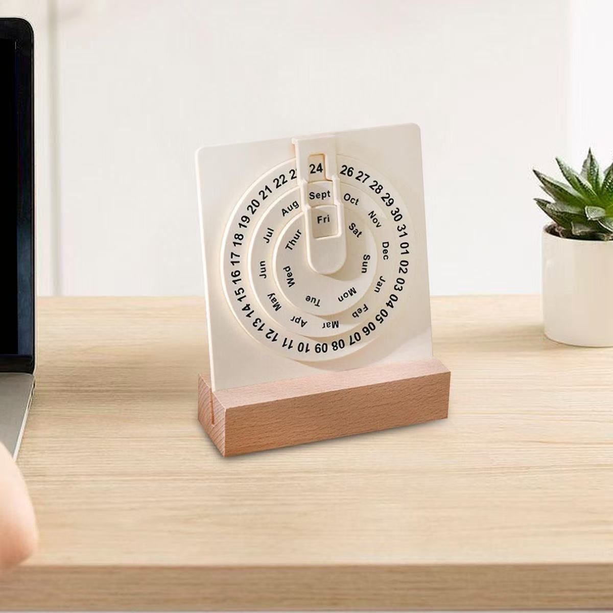Minimal Rotating Desk Calendar β¨