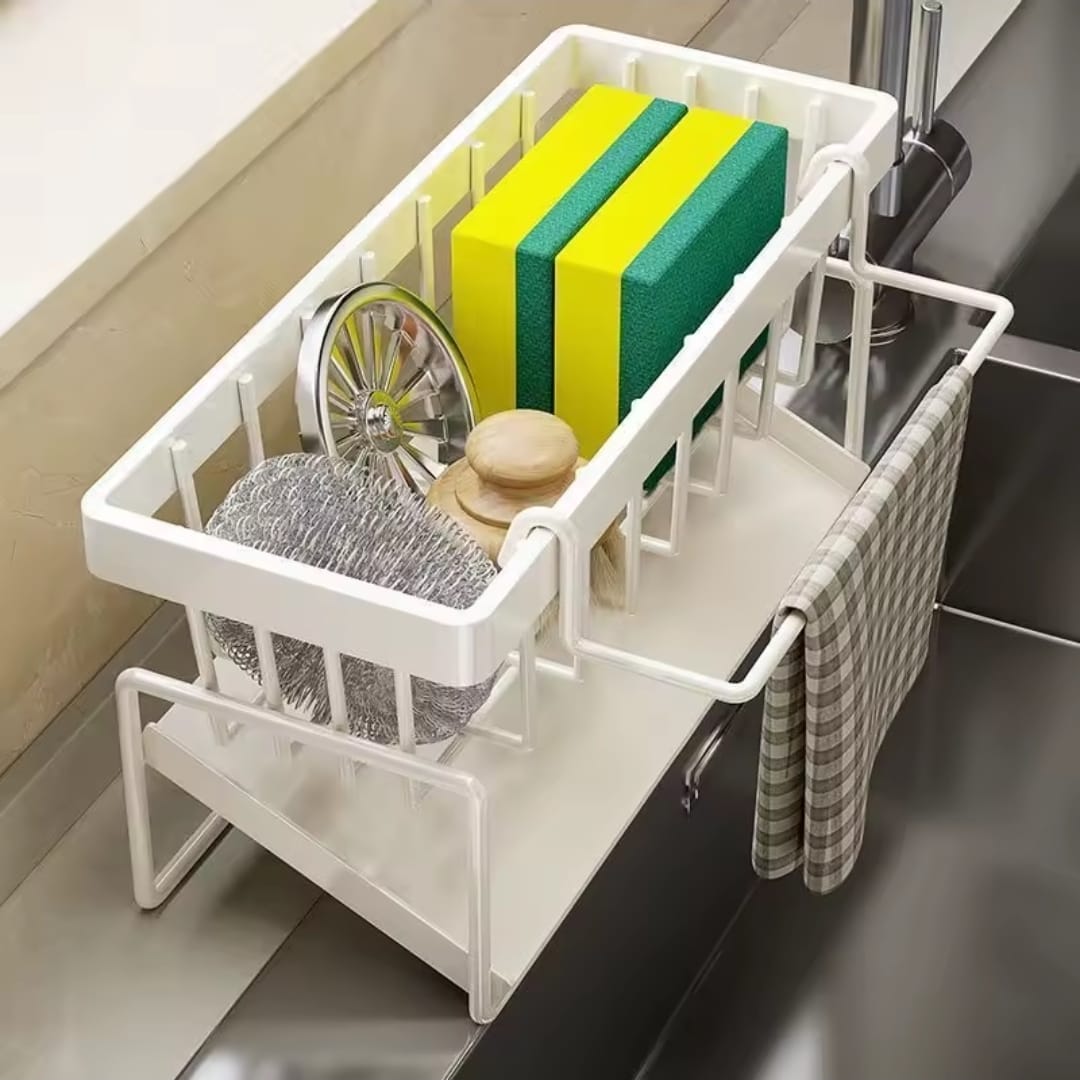 Sink Caddy Multifunctional Sink Sponge Detergent storage Rack