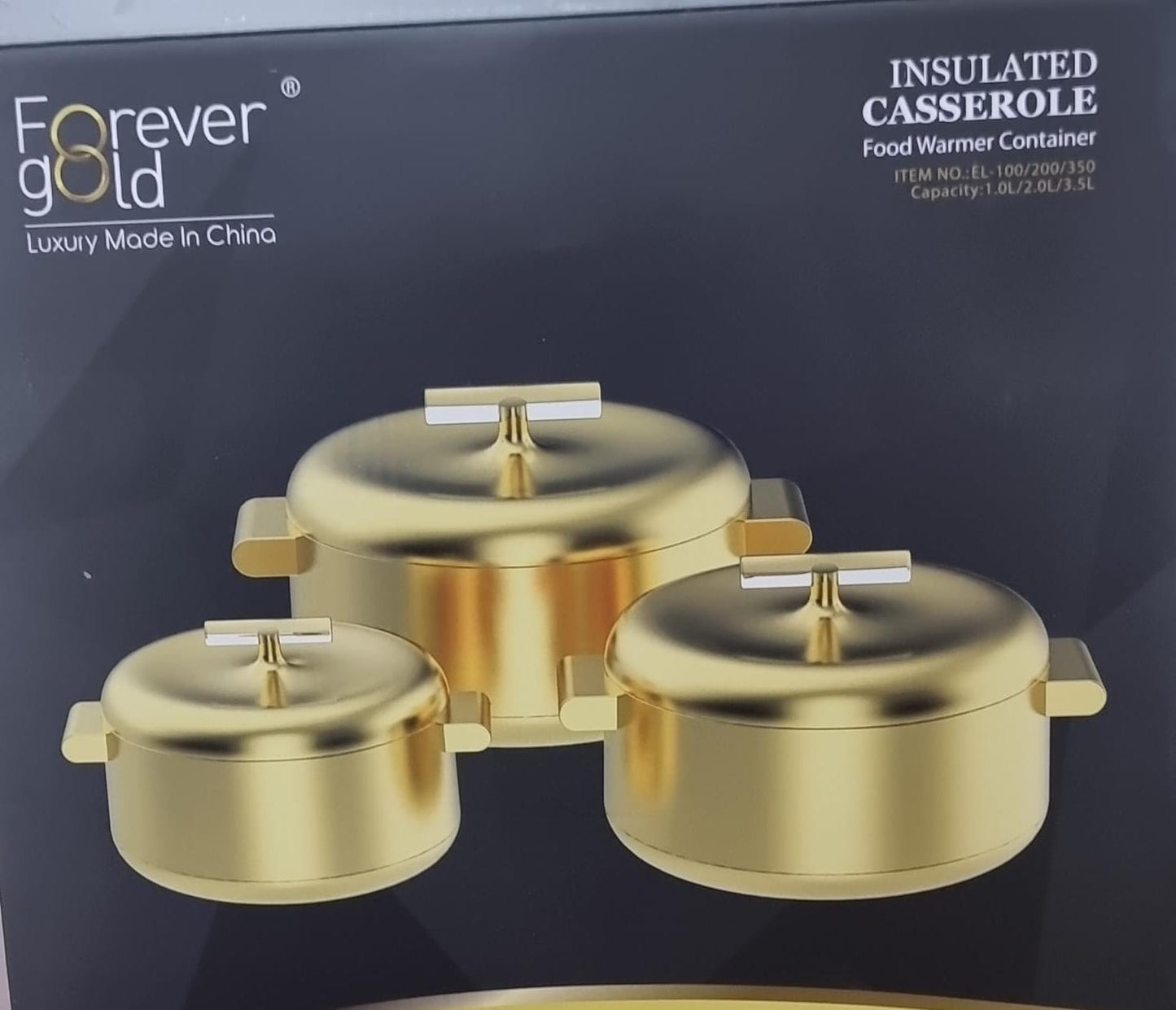 Unique High quality forever gold insulated hotpots