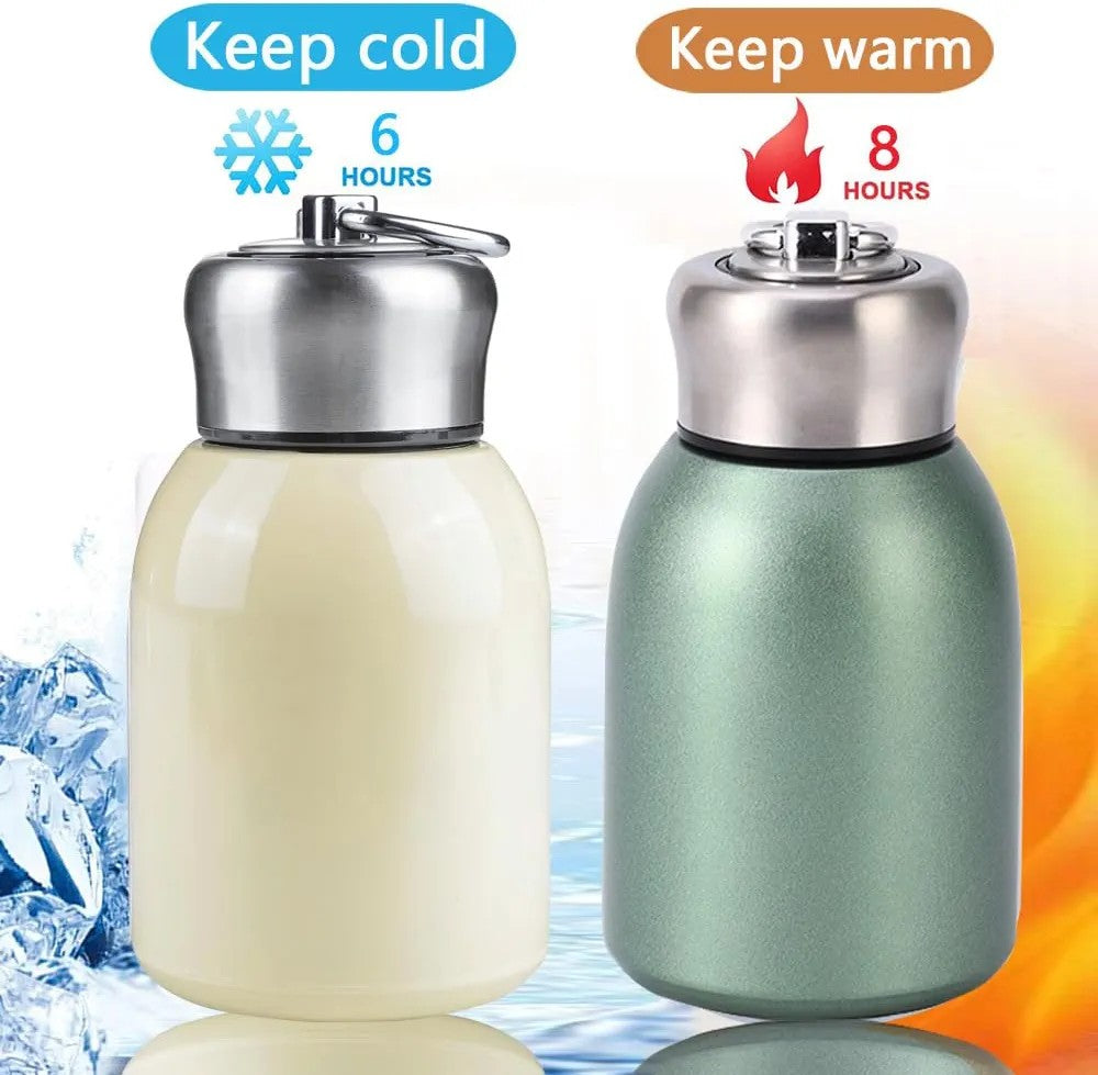 Cute 320ml Small Kids insulated leak proof thermal milk pot