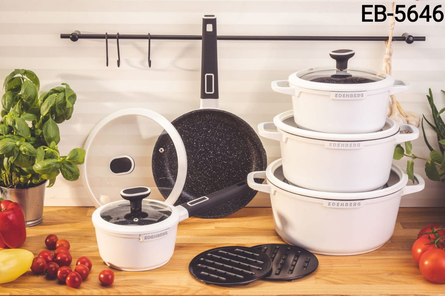 10Pcs Edenberg Granite cooking pots