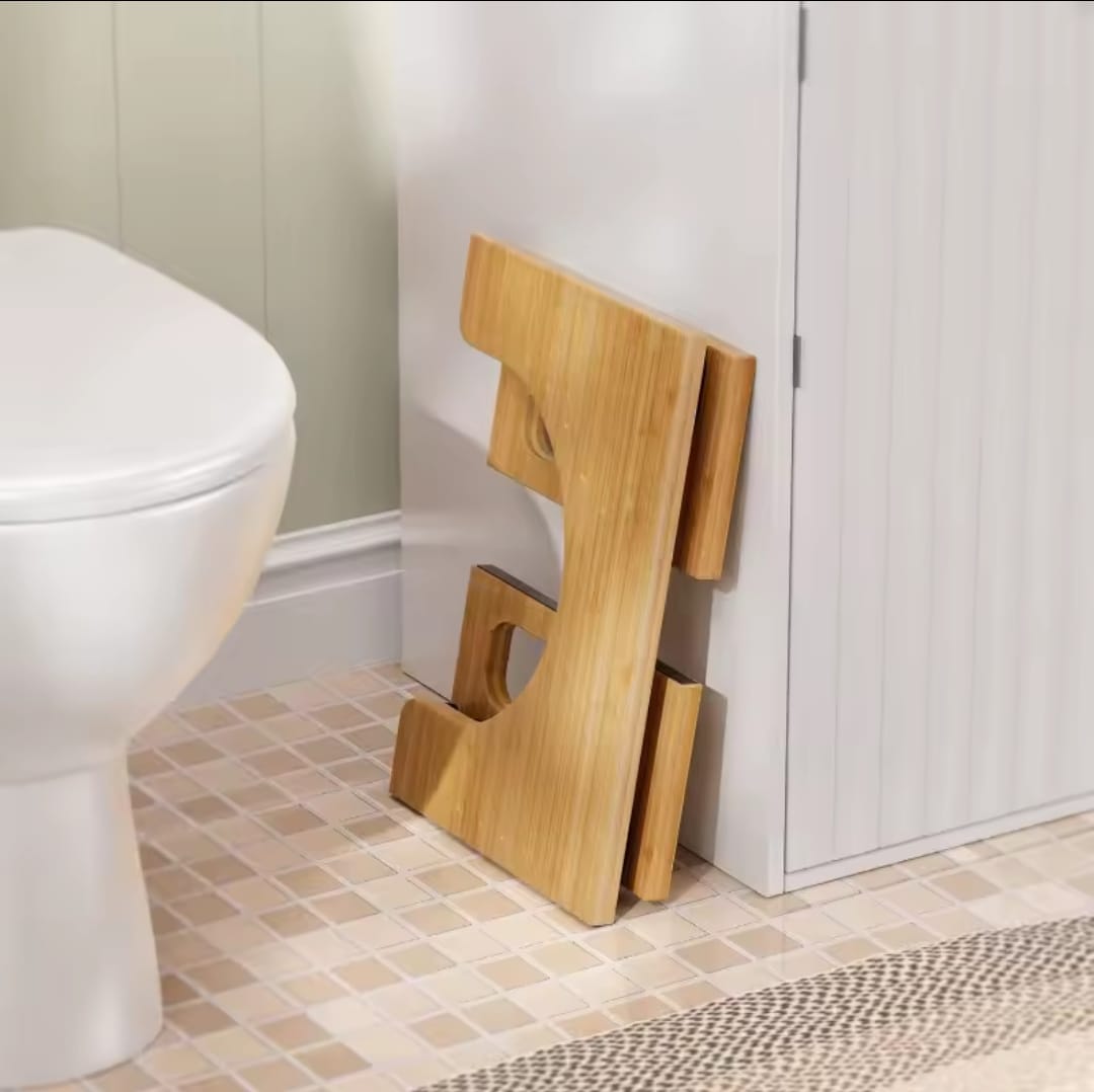Foldable wooden toilet feet stool/office foot rest/stepped