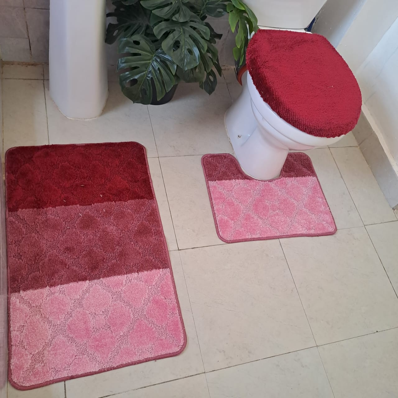 3pc Antislip bathroom mat sets