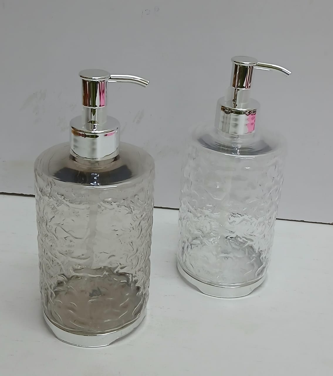 Acyric coloured handwash dispenser