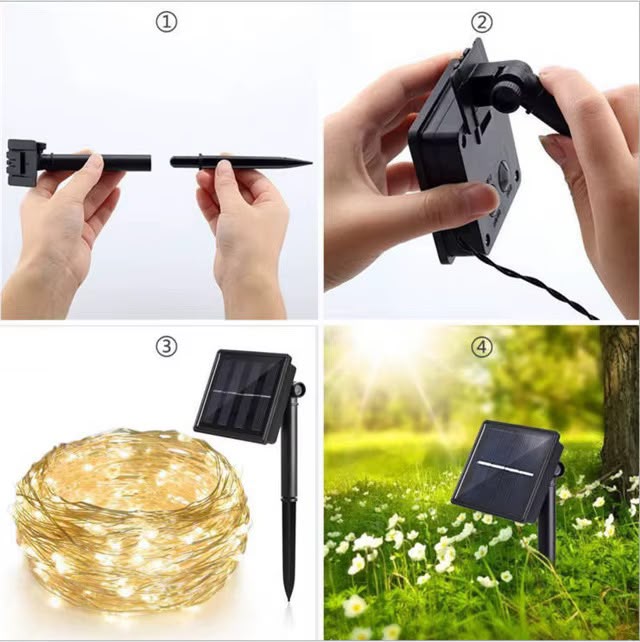 SOLAR CHRISTMAS FAIRY STRING LIGHTS – 32M / 300 LEDS with 8MODES
