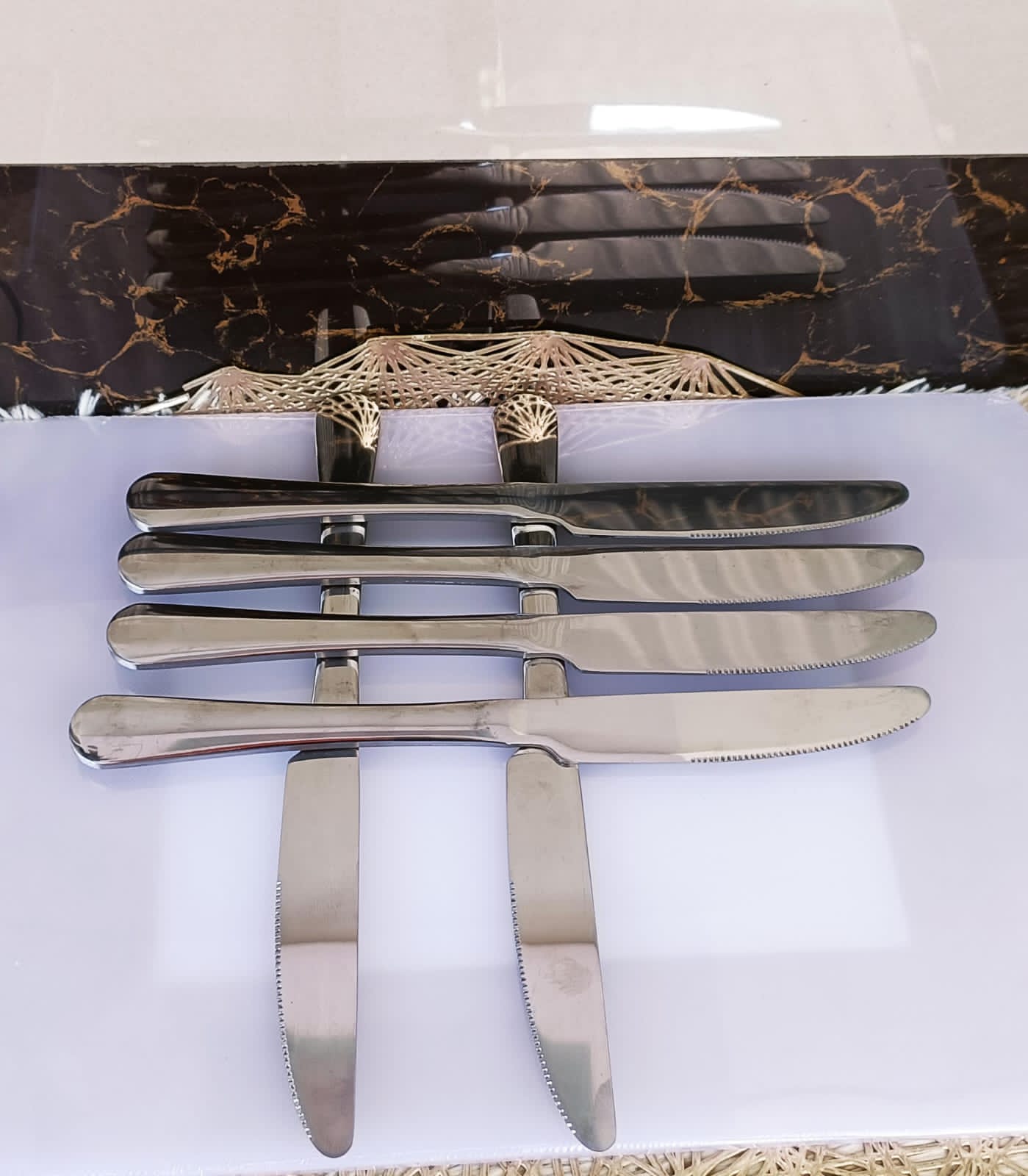 6Pcs Heavy gauge stainless steel butter knives